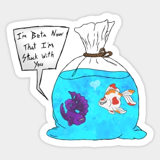 Beta Fish Sticker